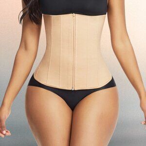 Zipper Closure 9-Steel Bone Waist Trainer Corset - Hourglass Sculpt